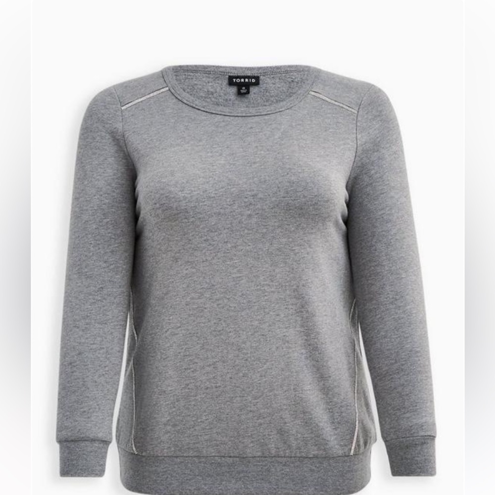 Classic Fit Lt Wt French Terry Crew
Neck Raglan Sweatshirt 🩶